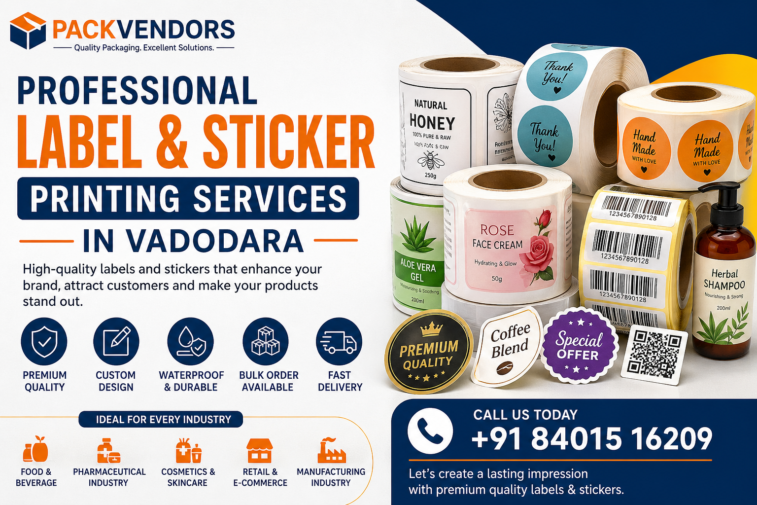 Sticker Printing Services in Vadodara