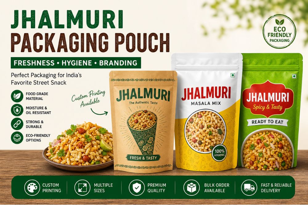 Jhalmuri Packaging Pouch – Best Quality Solution for Freshness, Hygiene & Branding